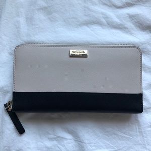 Kate Spade wallet - black and beige/stone
